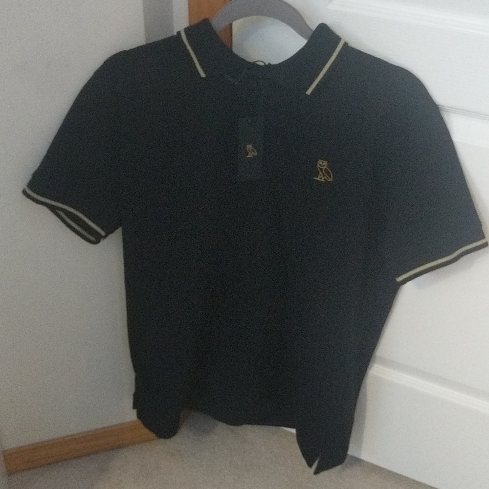 OVO Gold and Black Polo